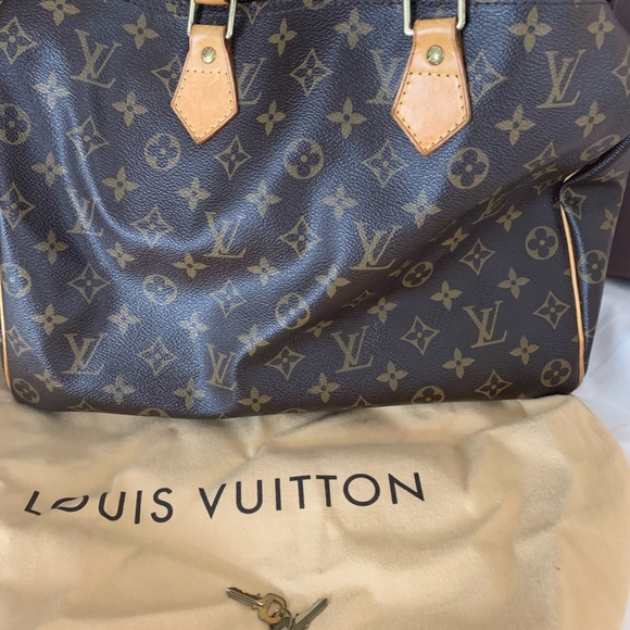 louis vuitton speedy 35 bag comes with box and dust cover - Picture 3 of 9
